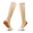 thumbnail image 1 of Calcetines de compresión deportivos, calcetines de compresión con cremallera, calcetines largos elásticos para pantorrilla, calcetines de compresión, 1 of 4