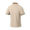 thumbnail image 4 of EWASWON Men's Classic Short Sleeve Polo Shirt - Breathable Pique Cotton Retro Pocket Tee for Summer Casual Wear,Khaki,Size S, 4 of 7