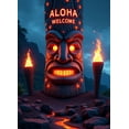 thumbnail image 4 of Aloha Themed Airship Design Welcome Banner, Party Background Decor, Ideal for Hawaiian Themed Parties Luau Celebrations Tropical Events and Photography Backdrops, 4 of 7