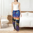 thumbnail image 4 of Salouo Galactic Night Over Meadow Print Women's Pajama Pants Casual Loose Sweatpants PJs Flowy Pants Drawstring Palazzo for Women Wide Leg Pants Lounge Pajama -XX-Large, 4 of 8