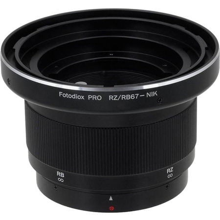 Fotodiox Pro Lens Mount Adapter - Mamiya RB67/RZ67 Mount Lens to Nikon F Mount SLR Camera Body with Built-In Focusing Helicoid