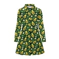 thumbnail image 4 of DISNIMO Avocado Dress Kids Flower Dresses Girls 4-5 Long Sleeve Dresses Girl Small Girl Dress Midi Children Skater Dress Girls Swing Dress Kids Fruit Dresses for Girls Sundress for Girls Outfits, 4 of 7