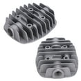 thumbnail image 4 of Double Cylinder Head, 2 Set Air Compressor Cylinder Head, 42X42mm  for Industrial Supplies Hardware Tools Air Compressor Collet, 4 of 7