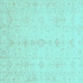 thumbnail image 1 of Ahgly Company Indoor Square Oriental Light Blue Traditional Area Rugs, 5' Square, 1 of 4