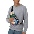 thumbnail image 6 of Lsque inside out 2 Pattern Square Double Layer Waist Bag, Durable Twill Fabric Waist Pack with Adjustable Belt,Outdoor Hiking, Running, Travel Waist Bag, 6 of 6