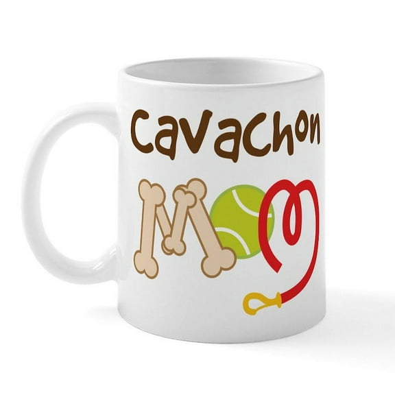 CafePress - Cavachon Dog Mom Mug - 11 oz Ceramic Mug - Novelty Coffee Tea Cup