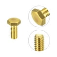 thumbnail image 4 of Unique Bargains Brass Hex Bolts, 1/4-20x5/8' 1 Pack Fully Thread Grade 4.8 Machine Screws, 4 of 4