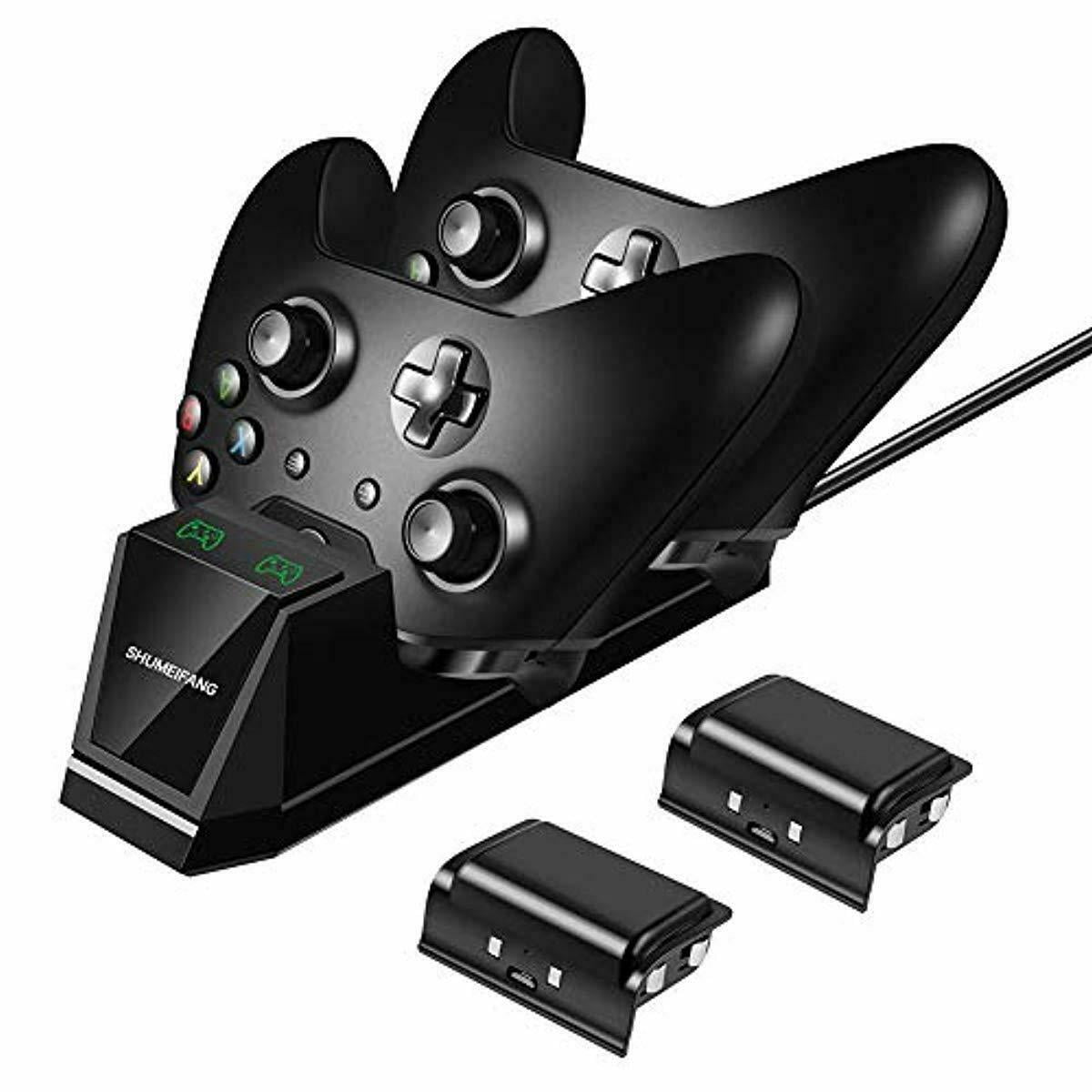 Xbox One Controller Charger with 2X 1500mAh Rechargeable Battery Packs