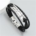 thumbnail image 3 of shiyou-Braided Multi-Layered Inspiration Bracelets Leather Woven Surfer Cuff Rope Strands Wristband for Men Women, 3 of 4