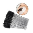thumbnail image 2 of Xingzhi 50Pcs Disposable Wands Eyelash Brushes Makeup Eyelash Extension All Black, 2 of 9
