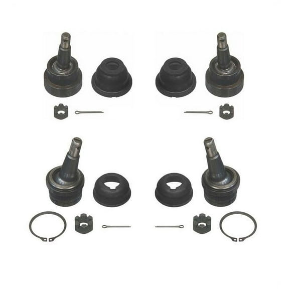 Dodge Ram Pick Up 1500 2WD 97-99 Front Upper and Lower Ball Joints 4pc Kit