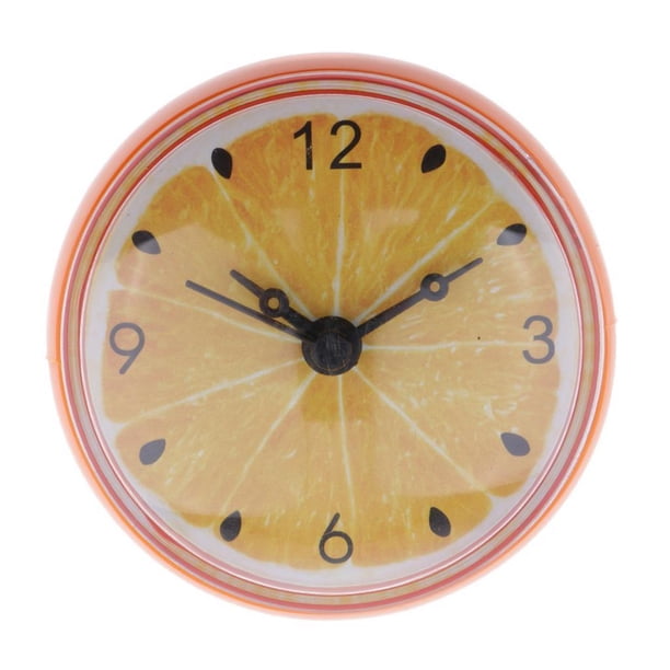 Reloj de succión de baño Mini Reloj De A Prueba De Agua Ventosa Reloj Temporizador Fanmusic Reloj de succión de baño