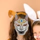 thumbnail image 2 of Máscara facial decorativa ligera y cómoda para cosplay de diablo japonés Blanco, 2 of 9
