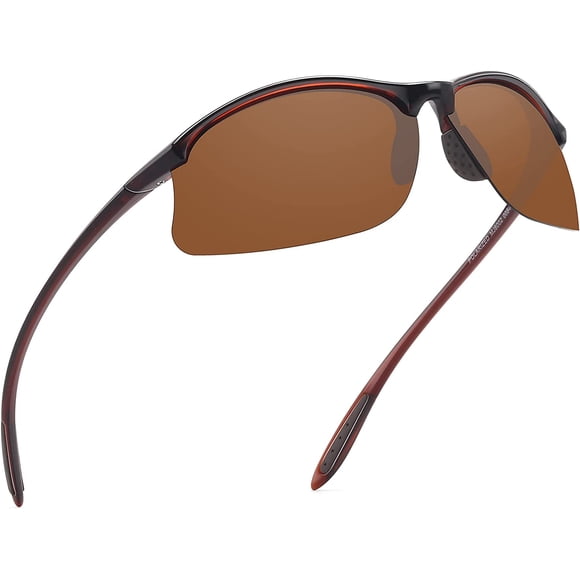 JULI Polarized Sports Sungles for Men Women Tr90 Unbreakable Frame for Running Fishing Baseball Driving MJ8002