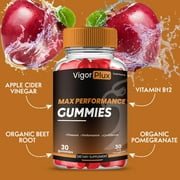 (3 عبوات) Vigor Plux Gummies للرجال ، تركيبة عالية الفعالية متقدمة ، Vigor Plus Gummies ، VigorPlux Supplement جميع الأداء الطبيعي