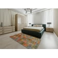 thumbnail image 4 of Ahgly Company Indoor Rectangle Contemporary Dark Almond Brown Abstract Area Rugs, 8' x 12', 4 of 6