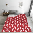 thumbnail image 5 of Sikiie Cartoon Lobster Ultra-Soft Micro flannel Blanket Luxury All Seasons Warm Blanket for Bedding Sofa and Travel (4 sizes)-60"x50", 5 of 7