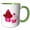Green/White, variant on 3drose, Pair of Cupcakes, 11oz Mug