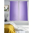 thumbnail image 3 of Ombre Sheer Curtains 72 Inches Long 2 Panels Violet Purple Gradient Light Filtering Semi Sheer Window Curtains Drapes for Bedroom Living Room 52"x72"x2, 3 of 7