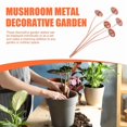 thumbnail image 5 of Estacas de Jardín Decorativas Metal con Forma Seta, Perfectas para Decoración Al Aire Libre y Agregar A Su Flores, 5 of 5
