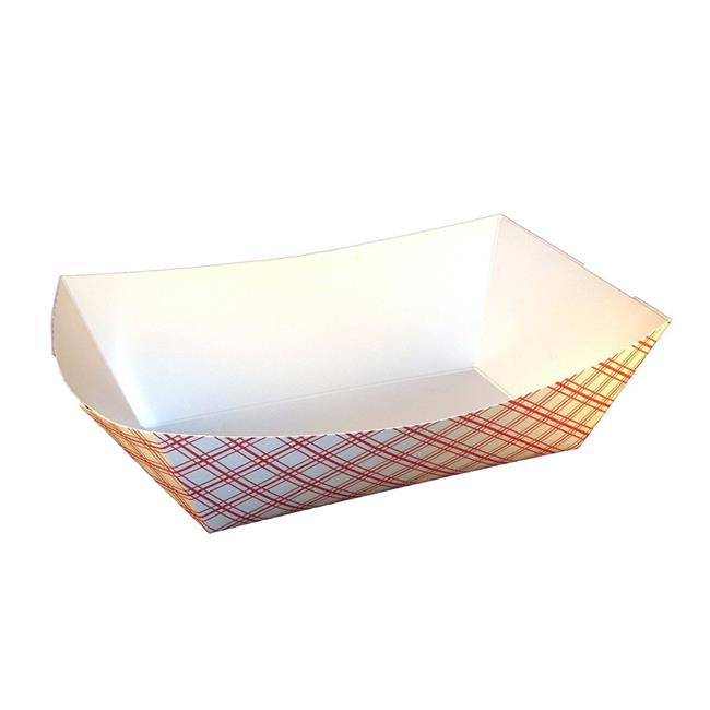 Specialty Quality Packaging 8708 PEC Plaid No. 50 Food Tray Pack of