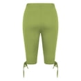 thumbnail image 5 of Bovemsi Yoga Pants For Women Solid Color Lace Up Bow High Waisted Lightweight And Comfortable Soft Casual Pajama Leggings Capri Leggings,XXXL, 5 of 5
