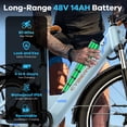 thumbnail image 5 of Aoango Electric Mountain Bike for Adults, 750W Peak Motor, 26" Tire, Up to 80 Miles, UL2849 Certified, 5 of 8