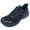 All Black, variant on AOV Men's Wide Toe Box Walking Sneakers - Arch Support & Shock-Absorbing Sole for Plantar Fasciitis White Black US Size 10.5