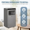thumbnail image 2 of Bingirl 8,000 BTU Portable Air Conditioner Cools Rooms Up to 350 Sq.Ft, 3-In-1 Functionality, Quiet Operation, Remote Control,24H Timer, 2 of 4