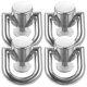 thumbnail image 3 of Rivet Studs Rings D Shape Zinc Alloy Rotatable Multi-Function Backpack Purse Accessories 4Pcs, 3 of 5