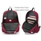 thumbnail image 2 of Mochila VASCHY, ligera e impermeable, 20 litros, para deportes, color burdeos, 2 of 7