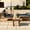 Natural+Grey, variant on Acacia Wood Outdoor Set with Zippered Cushion Covers / Easy to Maintain