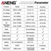 ANENG Digital Multimeter SZ302 High Precision