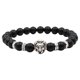 thumbnail image 2 of Teissuly 8mm Black Frosted Stone Antique Gold Antique Leopard Men's And Women's Stretchy Strings Teissuly WER2023112003279, 2 of 6
