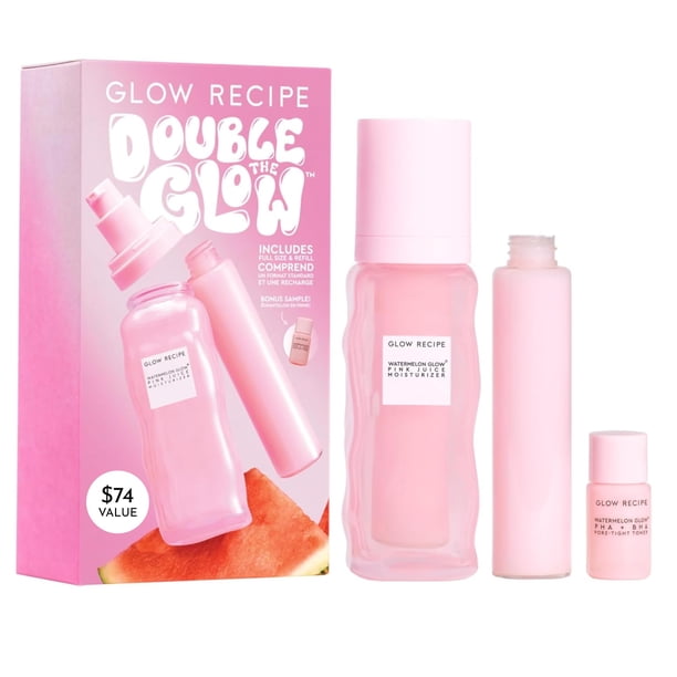 Kit de cuidado de la piel Glow Recipe Double The Glow Tónico e Hidratante