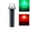 red+green light, variant on Solar Marine Safety Beacon Light for Fishing Nets, 1800mAh Battery, 3 Flash Modes, Waterproof, 18.5x4x3cm