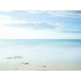 thumbnail image 2 of Frank, Assaf 24x19 Gold Ornate Wood Framed with Double Matting Museum Art Print Titled - Tranquil beach, 2 of 4