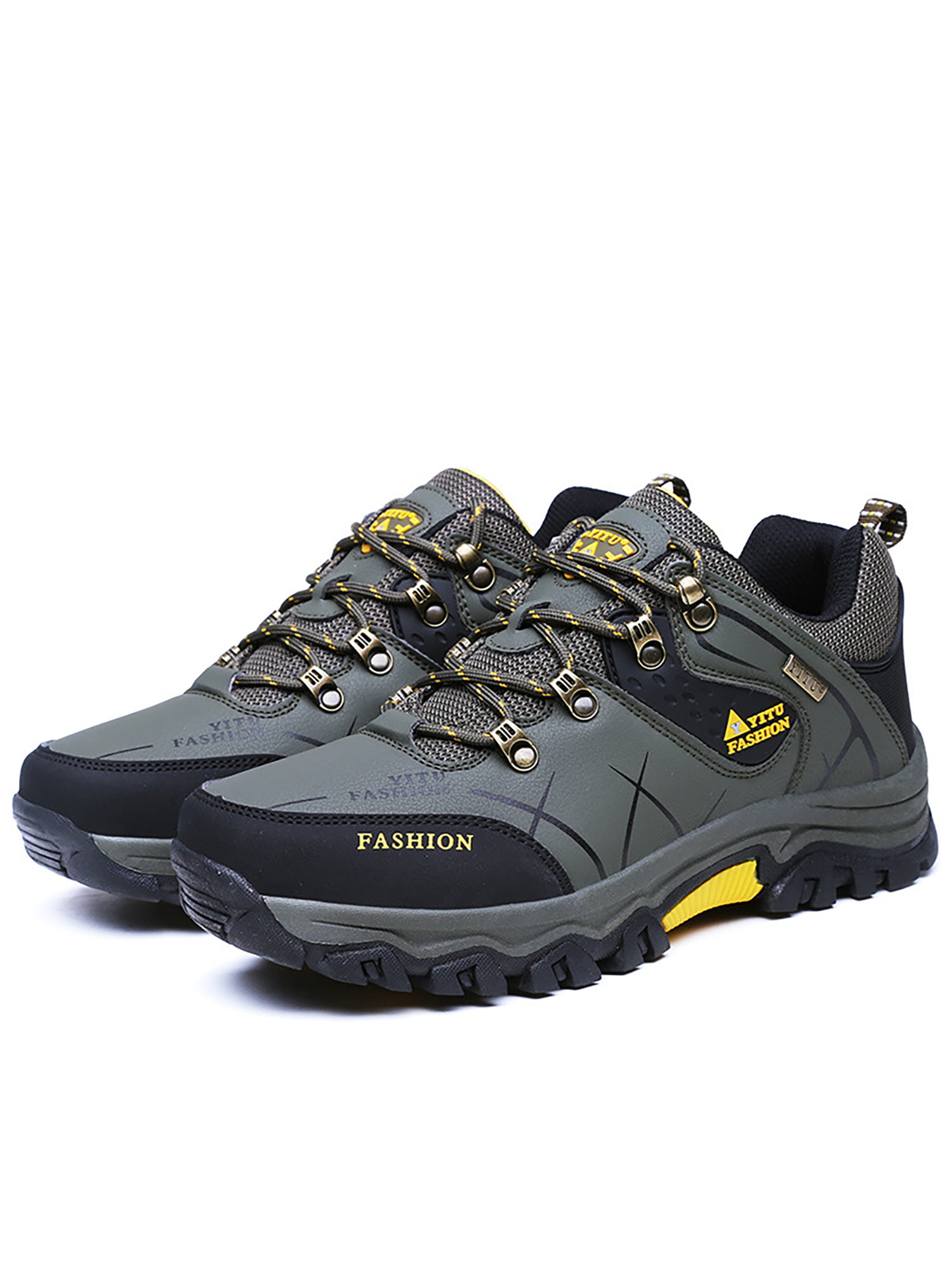 Hiking Shoes Outdoor Shock Absorption Hiking Breathable Off-Road shoes-black-45 