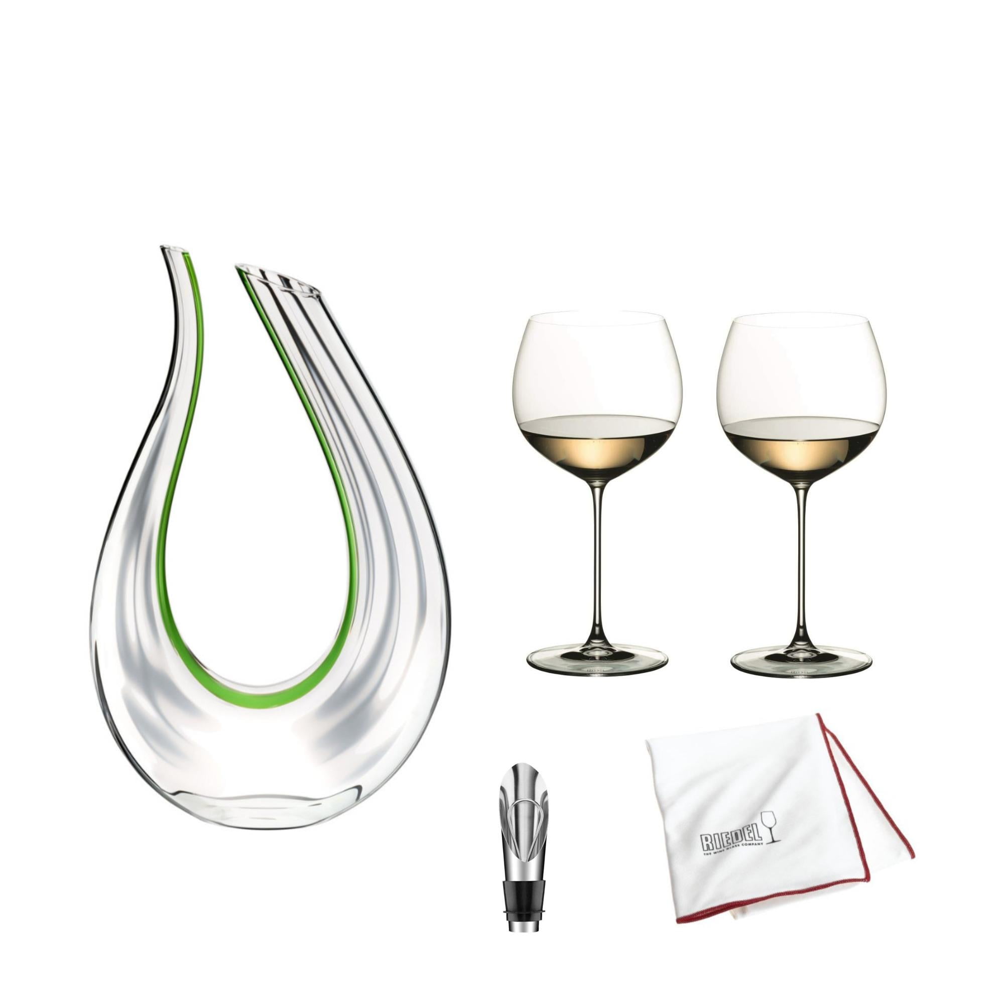 Riedel Performance Set Red or White Wine Glasses w/Aerator & Pourer - Clear