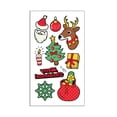thumbnail image 2 of Fiudx Ofertas de la semana Pegatinas de agua con forma de muñeco de nieve y vela navideña, temáticas de actividad, decoración con velas de humor, pegatinas de agua ultralivianas, pegatinas luminosas, 2 of 6