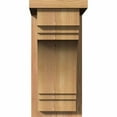 thumbnail image 2 of 7 1/2"W x 12"D x 16"H Pescadero Smooth Corbel w/Backplate, Western Red Cedar, 2 of 9