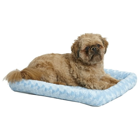 QuietTime Pet Bed & Dog Crate Mat, Powder Blue, 24"
