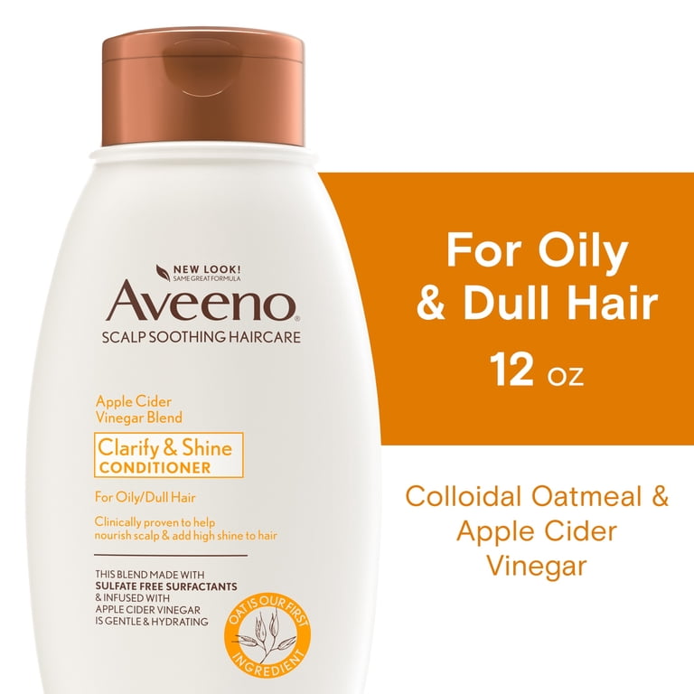 Aveeno Apple Cider Vinegar Clarifying Conditioner, 12 oz photo 2