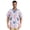 Cactus and Cute Moths Butterflies, variant on Men's Casual Button Down Shirts Short Sleeve Summer Hawaiian Beach Shirt, Opuntia Cactus Moths Butterfly