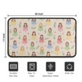 thumbnail image 5 of Beige Princess Dress Pattern Door Rugs,Washable Non Slip Door Mats Indoor,Decorative Door Mats,Entry Mat Indoor for Entrance,Bedroom,Kitchen,Bathroom,30"x17", 5 of 6