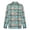 Green, variant on IROINNID Men's Woolen Turndown Lapel Long Sleeve Plaid Comfy Single-breasted Woolen Shirt Jacket Top