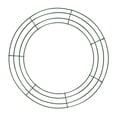 thumbnail image 4 of Metal Wreath Frame Wire Round Wreath Rings Wire Wreath Frame for New Year Party Green 25cm, 4 of 8