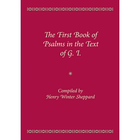 The First Book of Psalms in the Text of G.1., (Paperback)