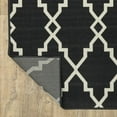 thumbnail image 3 of 9â€™x13â€™ Black and Ivory Trellis Indoor Outdoor Area Rug, 3 of 9