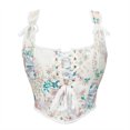 thumbnail image 1 of Funicet Débardeurs pour Femmes Décontractés, Hauts Décontractés pour Femmes, Débardeur à Bretelles Réglables avec Imprimé Corset Sans Manches, 1 of 9